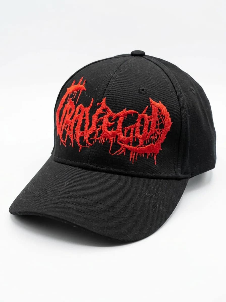 Бейсболка Gravegod - Logo (вышивка) — Кепки