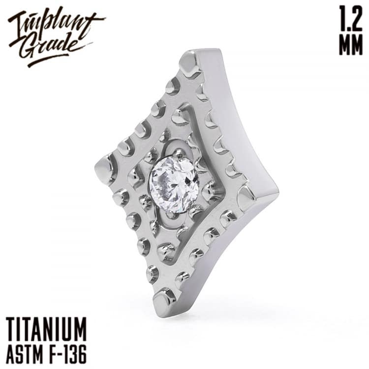 Накрутка Diamond Rhomb Implant Grade 1.2 мм титан — Накрутка внутр. резьба