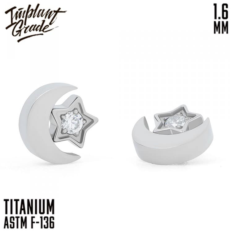 НАКРУТКА MOON STAR CRYSTAL IMPLANT GRADE 1.6 ММ ТИТАН — Накрутка внутр. резьба