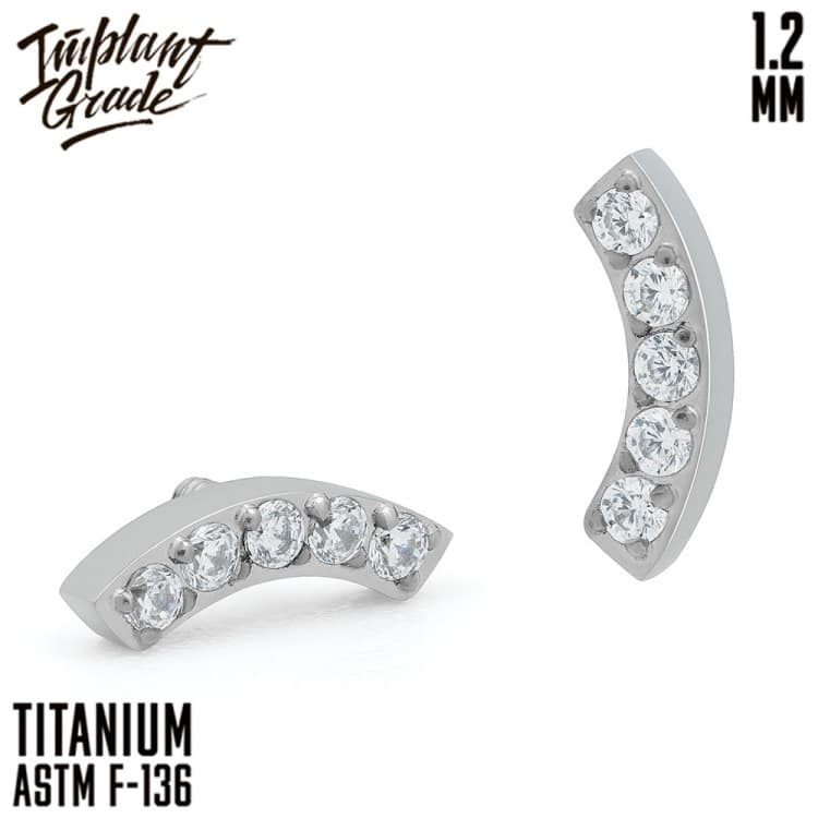 Накрутка Luna crystal mini Implant Grade 1.2 мм титан — Накрутка внутр. резьба
