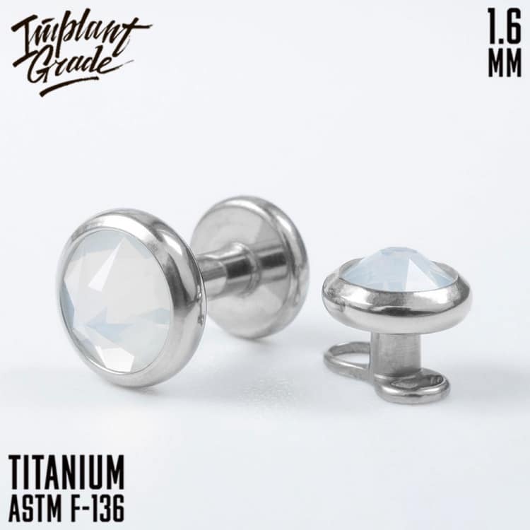 НАКРУТКА WHITE OPAL IMPLANT GRADE 1.6 ММ ТИТАН — Накрутка внутр. резьба