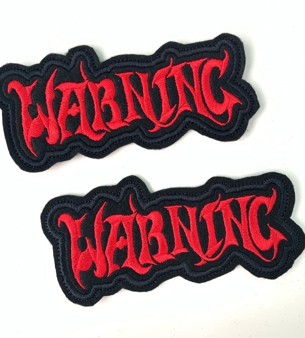 Нашивка Warning — Нашивки