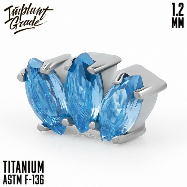 Накрутка Marquise Blue Implant Grade 1.2 мм титан — Накрутка внутр. резьба