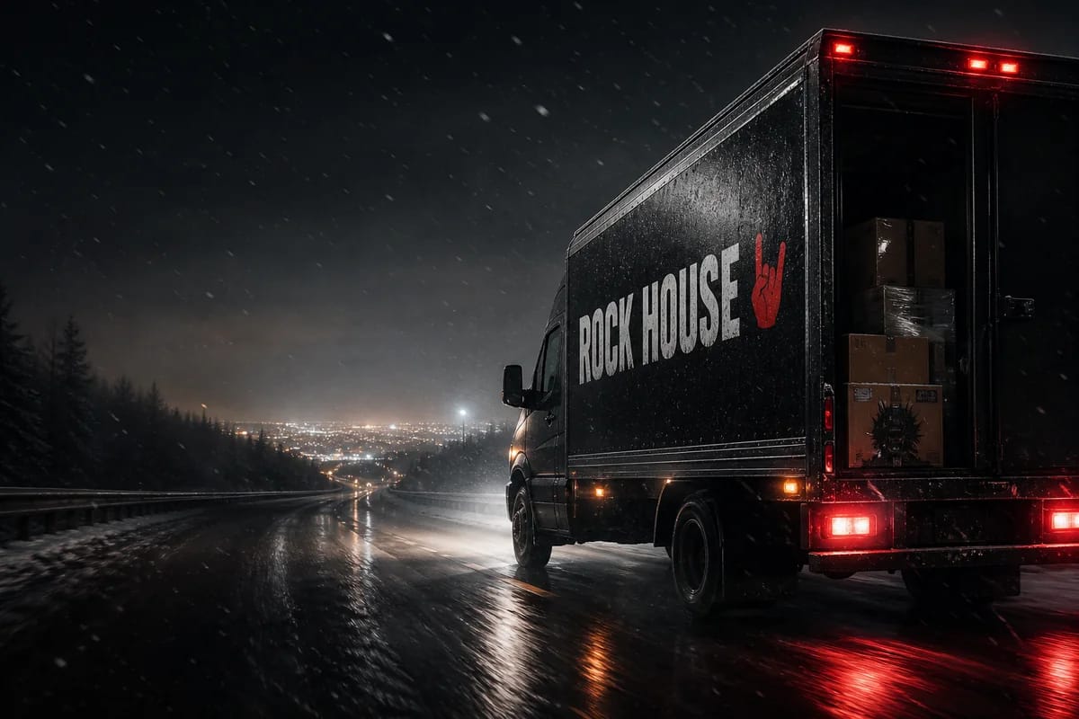 Грузовик Rock House доставляет рок-атрибутику по городам России