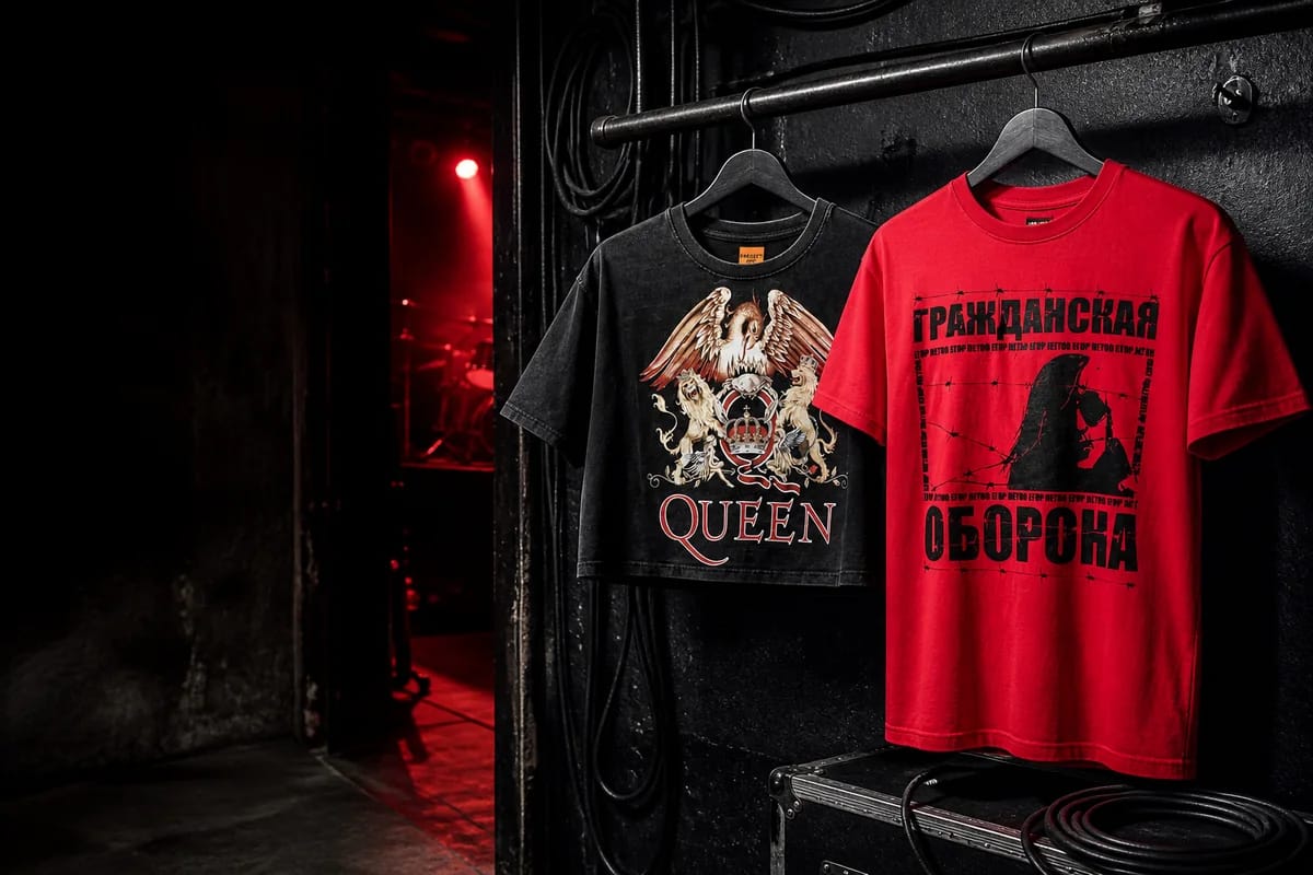 Футболки Queen и Гражданская Оборона из каталога Rock House