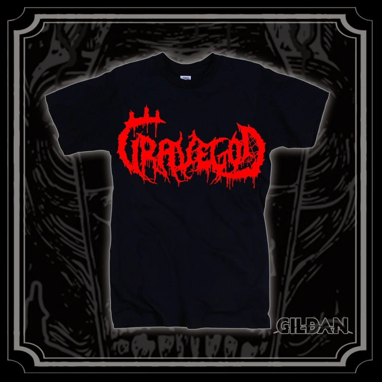 Футболка Gravegod - Logo (красное) — фото товара