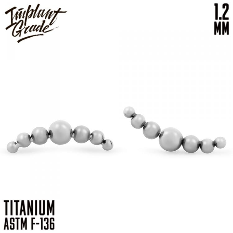 Накрутка Bead curve Implant Grade 1.2 мм титан — фото товара