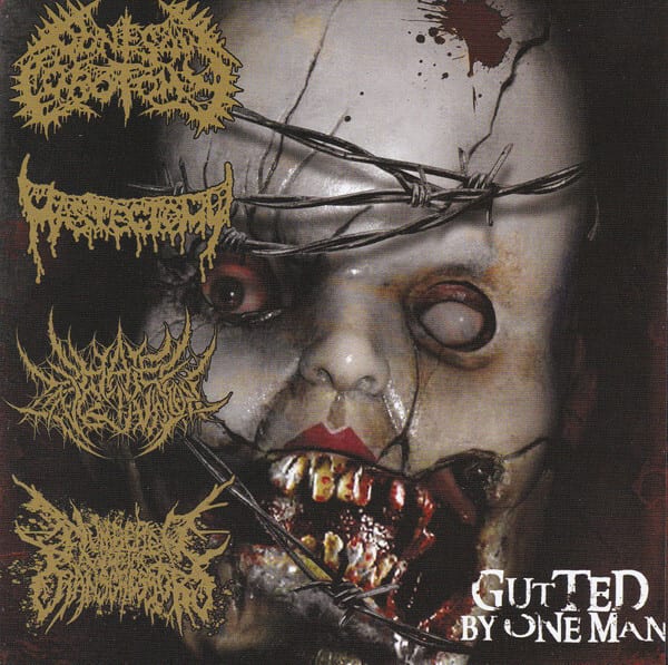 Bonesaw Lobotomy / Mastectomy / Hate Inclination / Numbered With The Transgressors – Gutted By One Man — фото товара