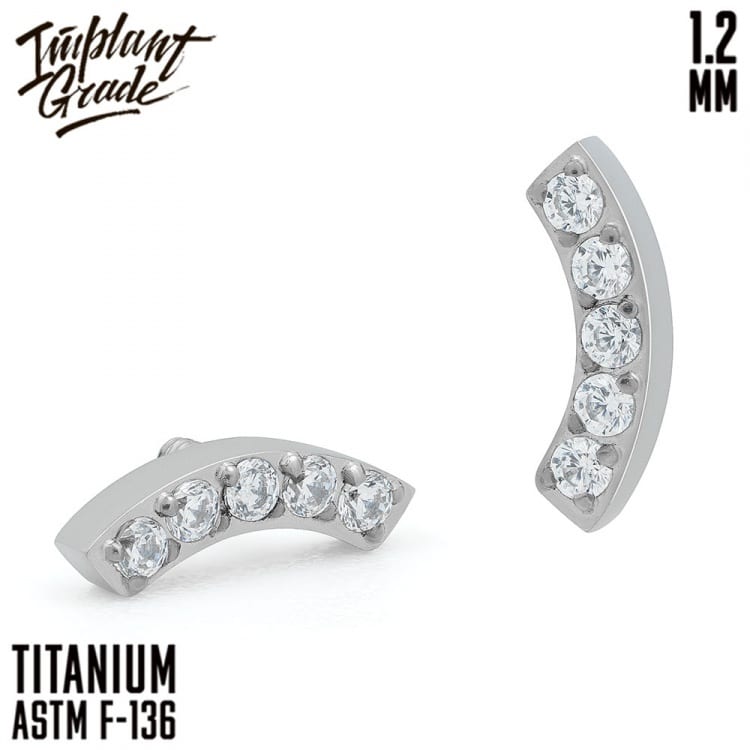 Накрутка Luna crystal mini Implant Grade 1.2 мм титан — фото товара