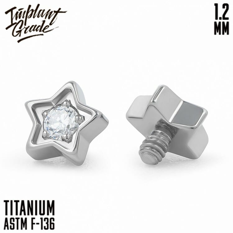Накрутка Crystal Star Implant Grade 1.2 мм титан — фото товара