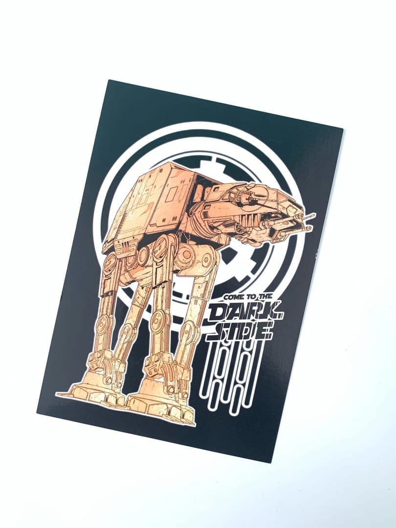 Почтовая карточка Come to the Dark Side — фото товара