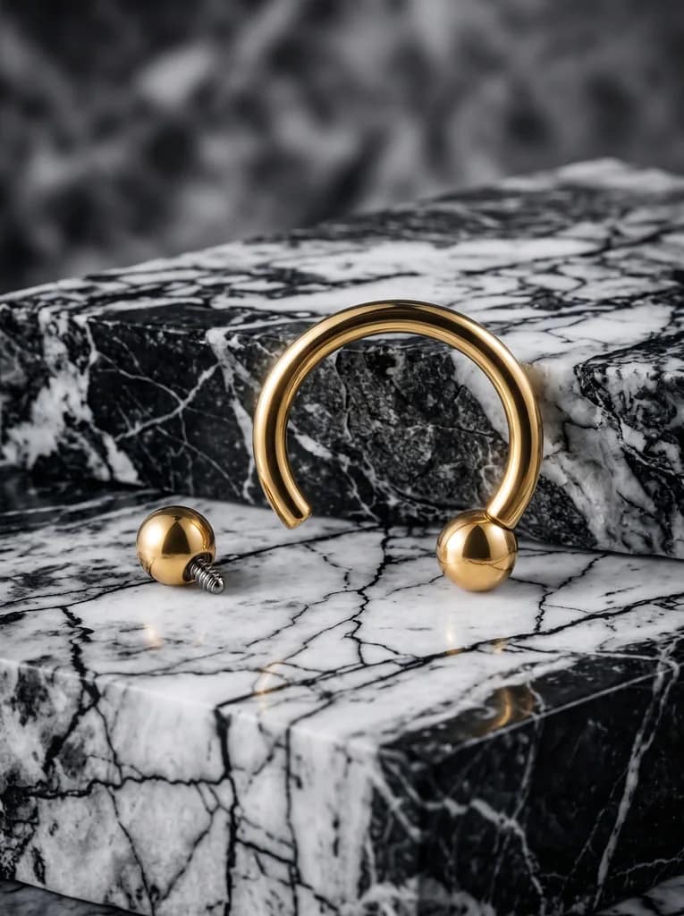 Циркуляр Gold 1.2 мм Титан (внутр. резьба) — Пирсинг