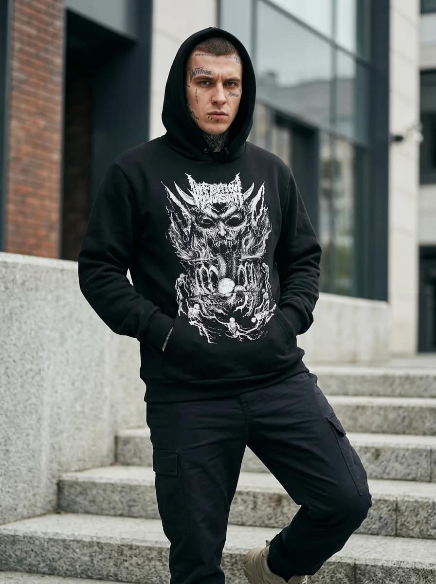 Толстовка Infernal Revulsion (hoodie) черный — Толстовки