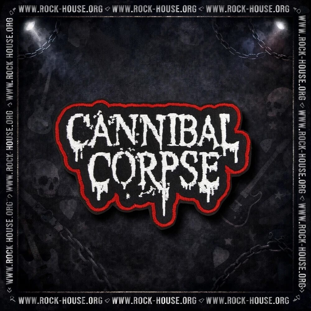 Нашивка Cannibal Corpse | белый логотип — фото товара