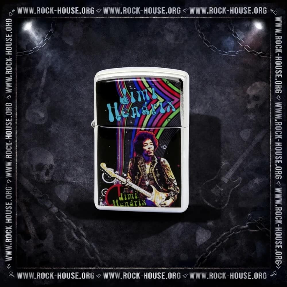 Зажигалка сувенирная Jimi Hendrix | с гитарой — Зажигалки