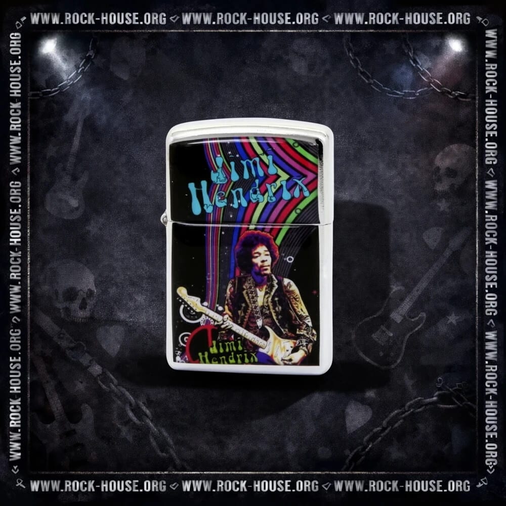 Зажигалка сувенирная Jimi Hendrix | с гитарой — фото товара