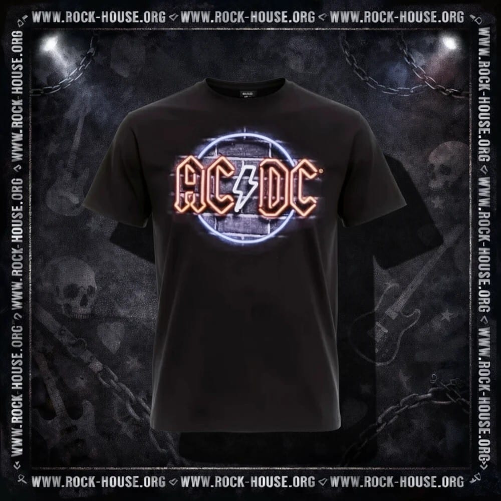 Футболка AC/DC | логотип в неоне — фото товара