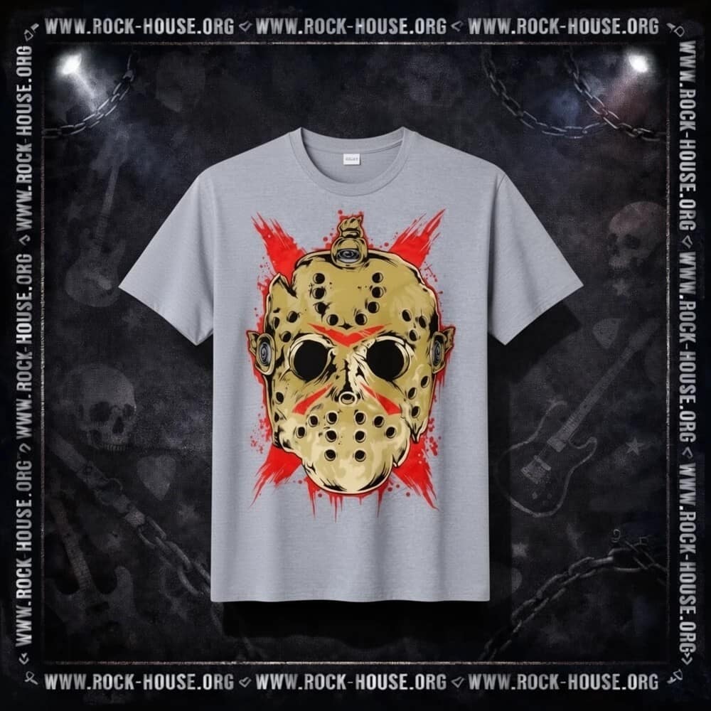 Футболка Friday 13th - Jason Voorhees Bloody Mask | меланж — Футболки