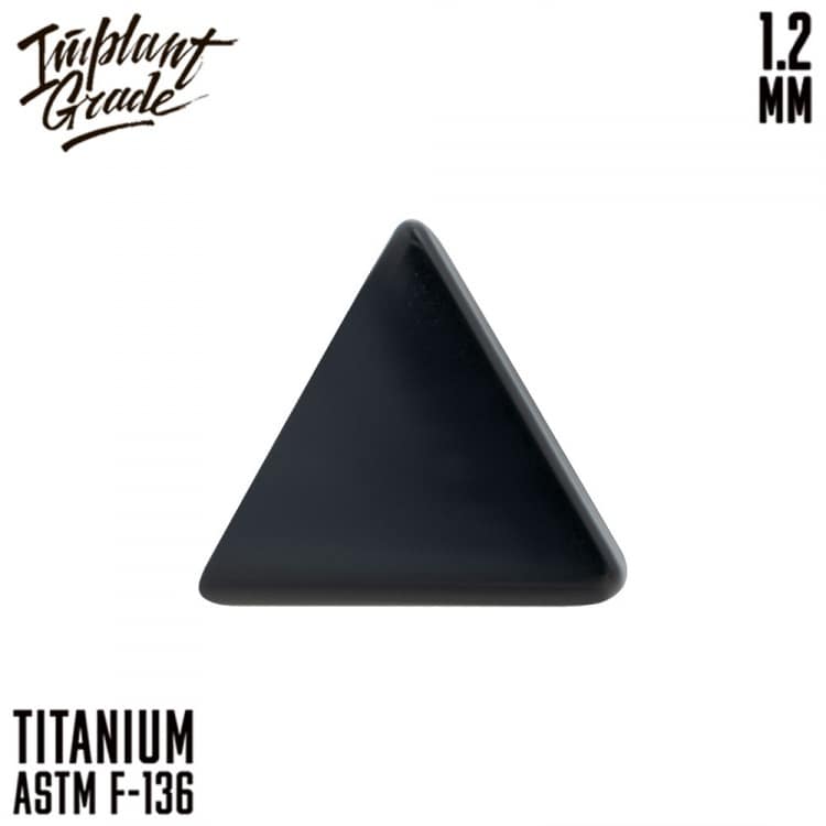 Накрутка Triangle Black Implant Grade 1.2 мм титан+PVD — Накрутка внутр. резьба
