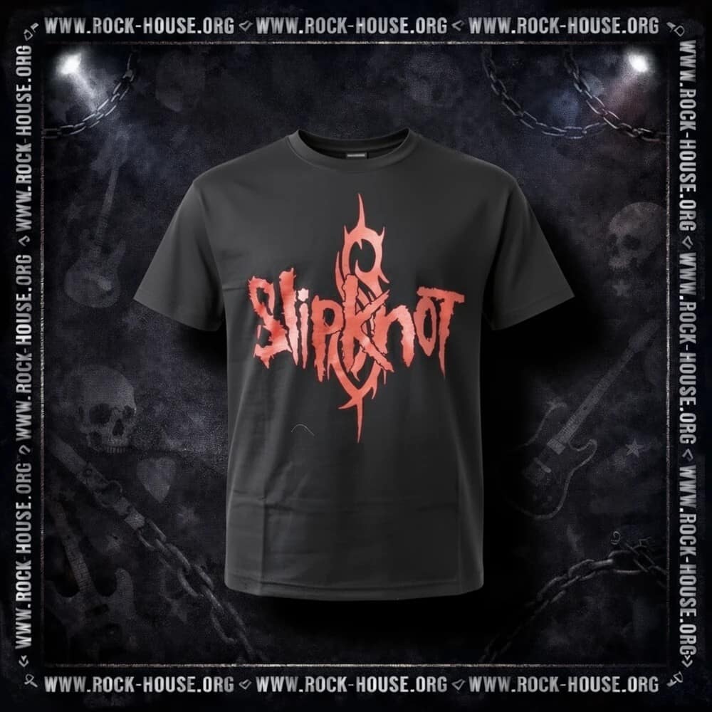 Футболка Slipknot | красный логотип — Футболки