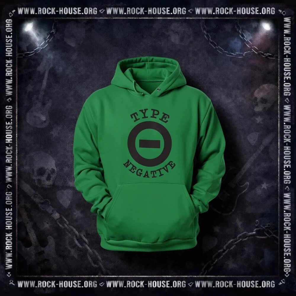 Толстовка Type o Negative с логотипом | зелёная — Толстовки