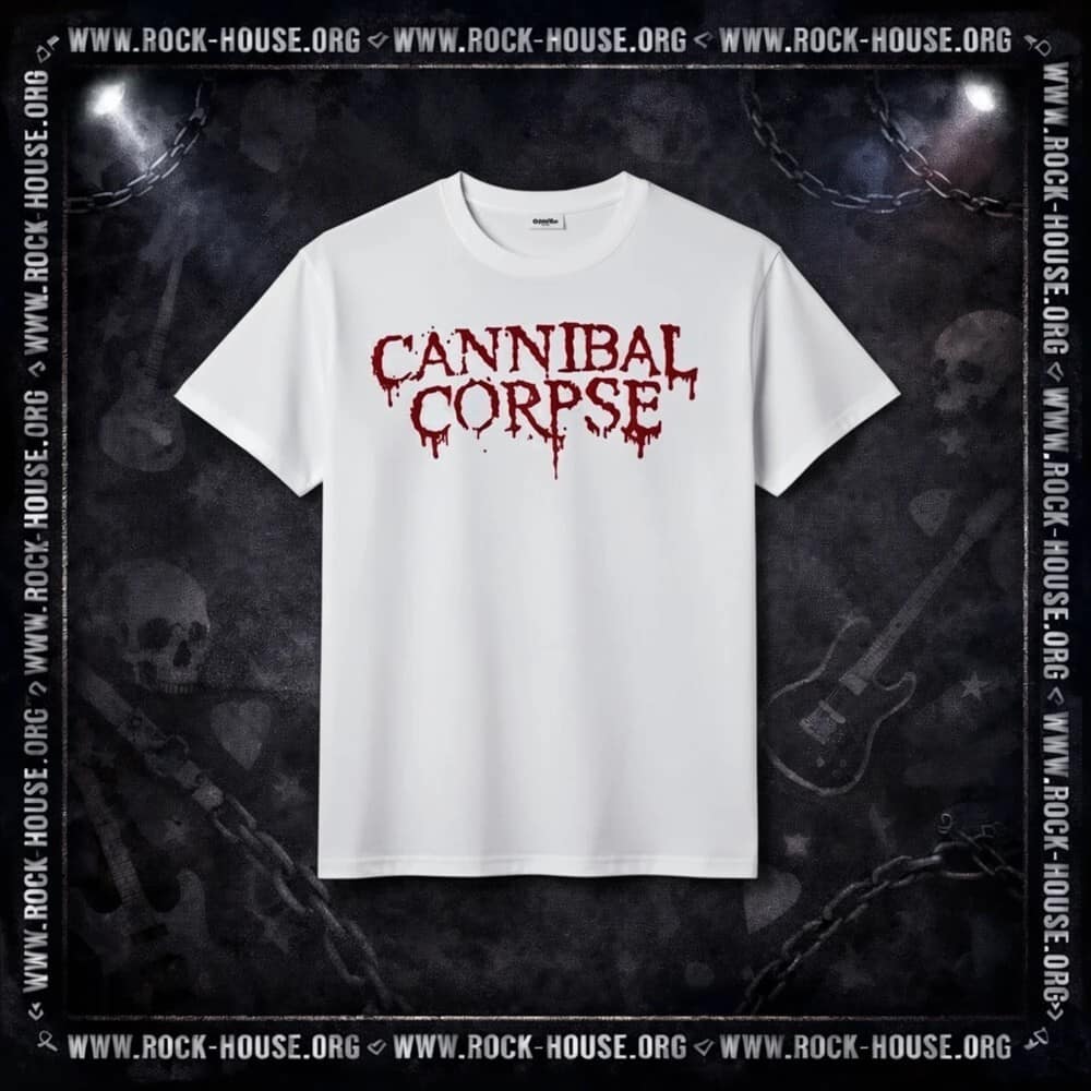 Футболка Cannibal Corpse| красный логотип — Футболки