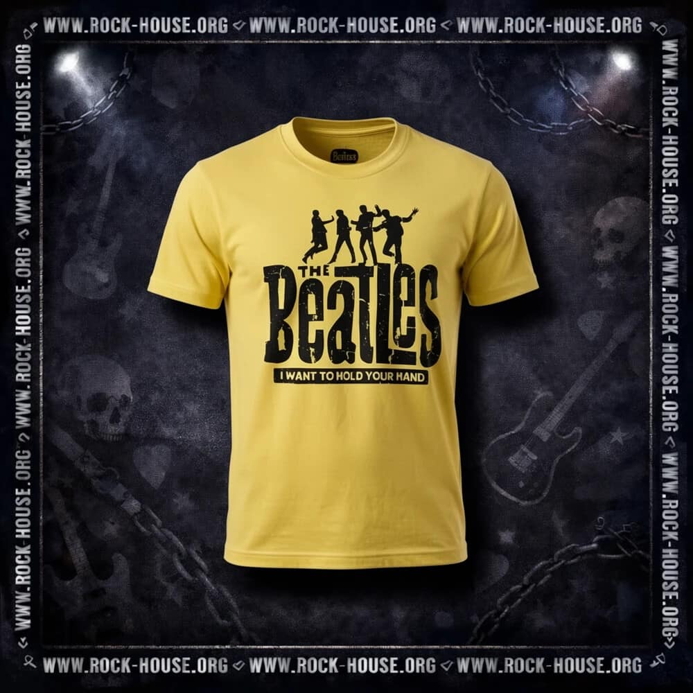 Футболка The Beatles I Want To Hold Your Hand | желтая — Футболки