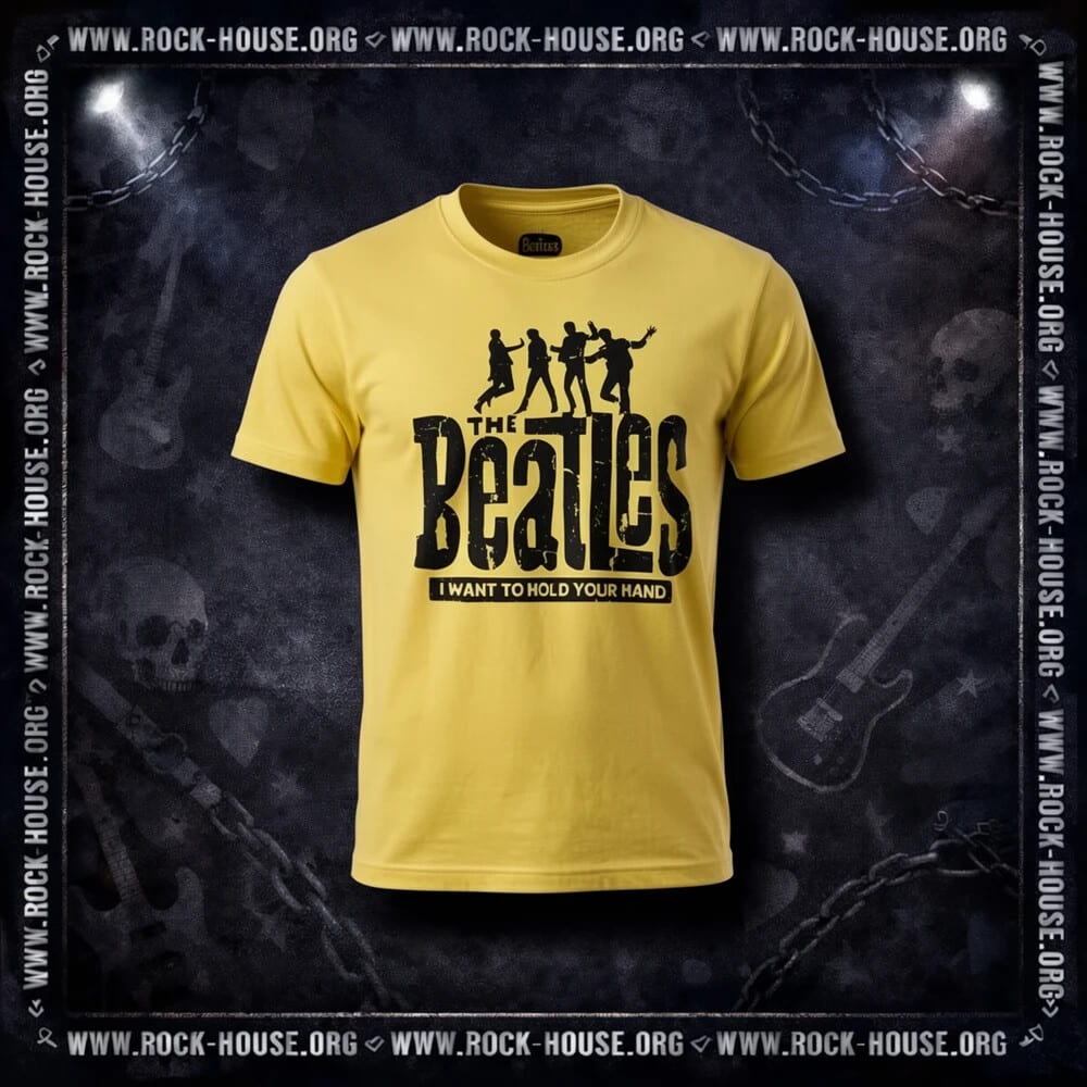 Футболка The Beatles I Want To Hold Your Hand | желтая — фото товара