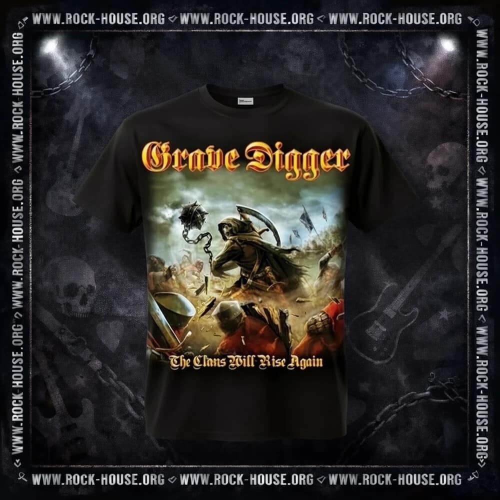 Футболка Grave Digger - The Clans Will Rise Again — Футболки