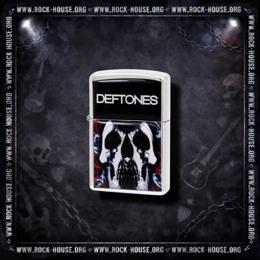 Зажигалка сувенирная Deftones | череп — фото товара