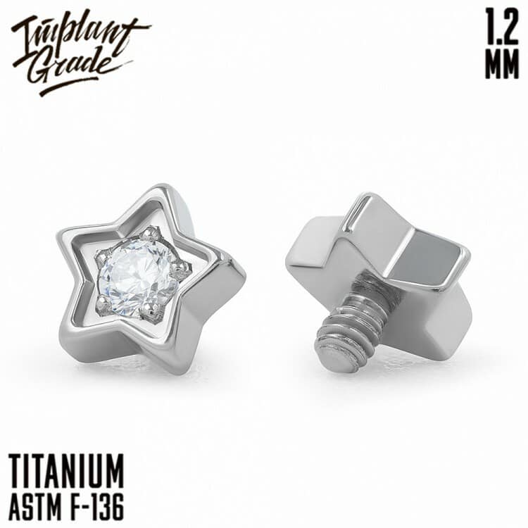 Накрутка Crystal Star Implant Grade 1.2 мм титан — Накрутка внутр. резьба