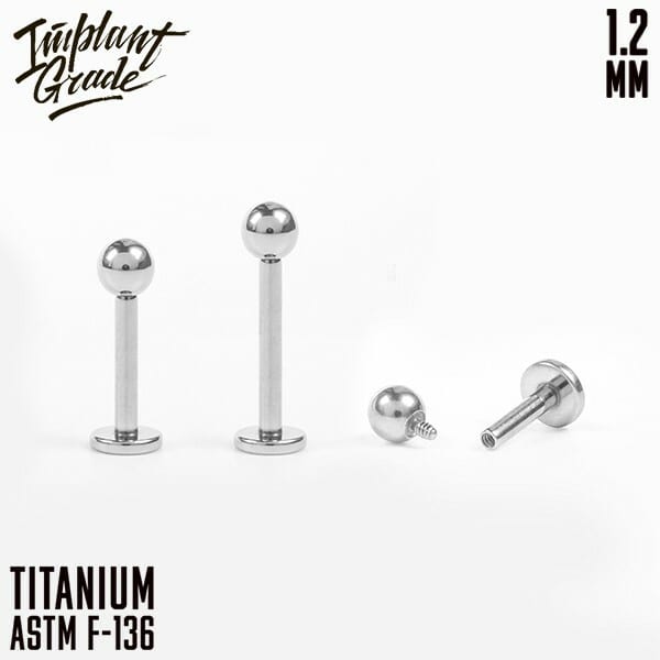 Лабрет Implant Grade 1.2 мм титан — фото товара