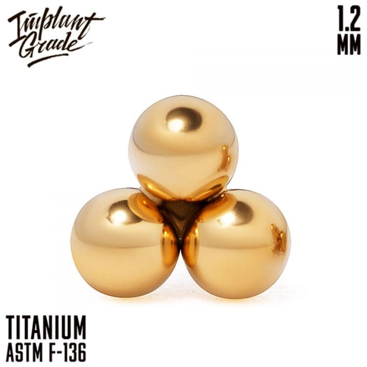 Накрутка Trinity Gold Implant Grade 1.2 мм титан+PVD — Накрутка внутр. резьба