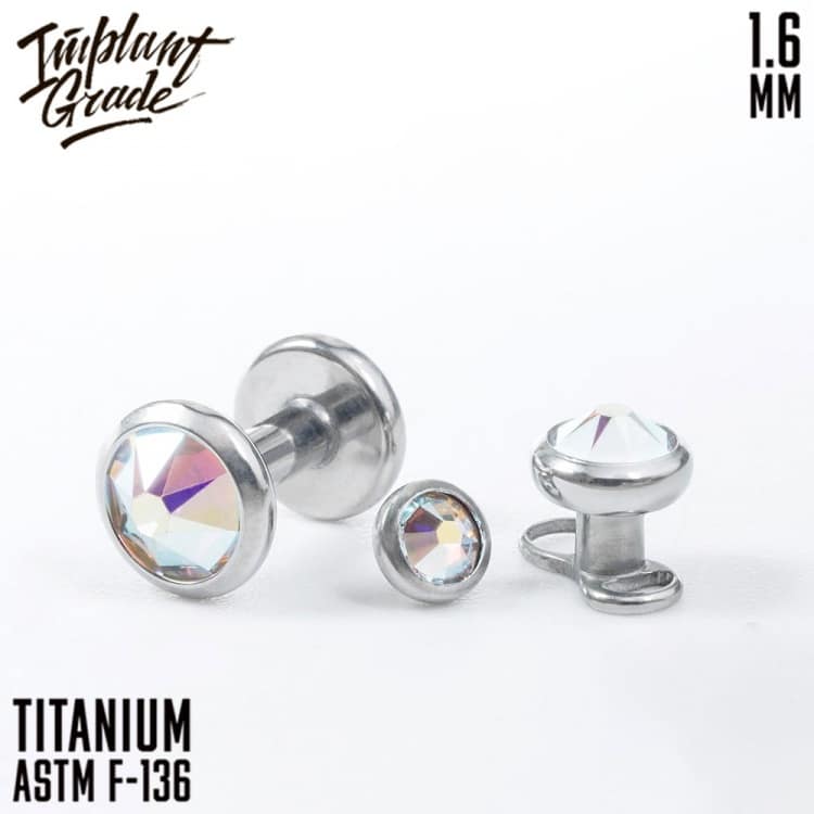 Накрутка Crystal AB Implant Grade 1.6 мм титан — Накрутка внутр. резьба
