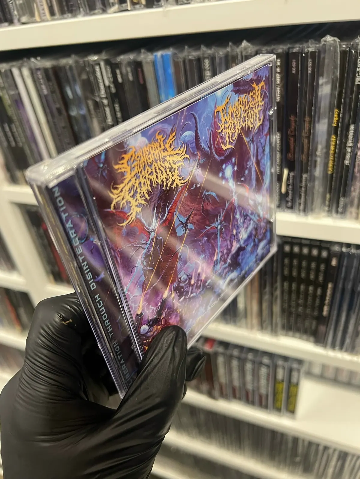CD Liberation Through Disintegration в jewel case под углом
